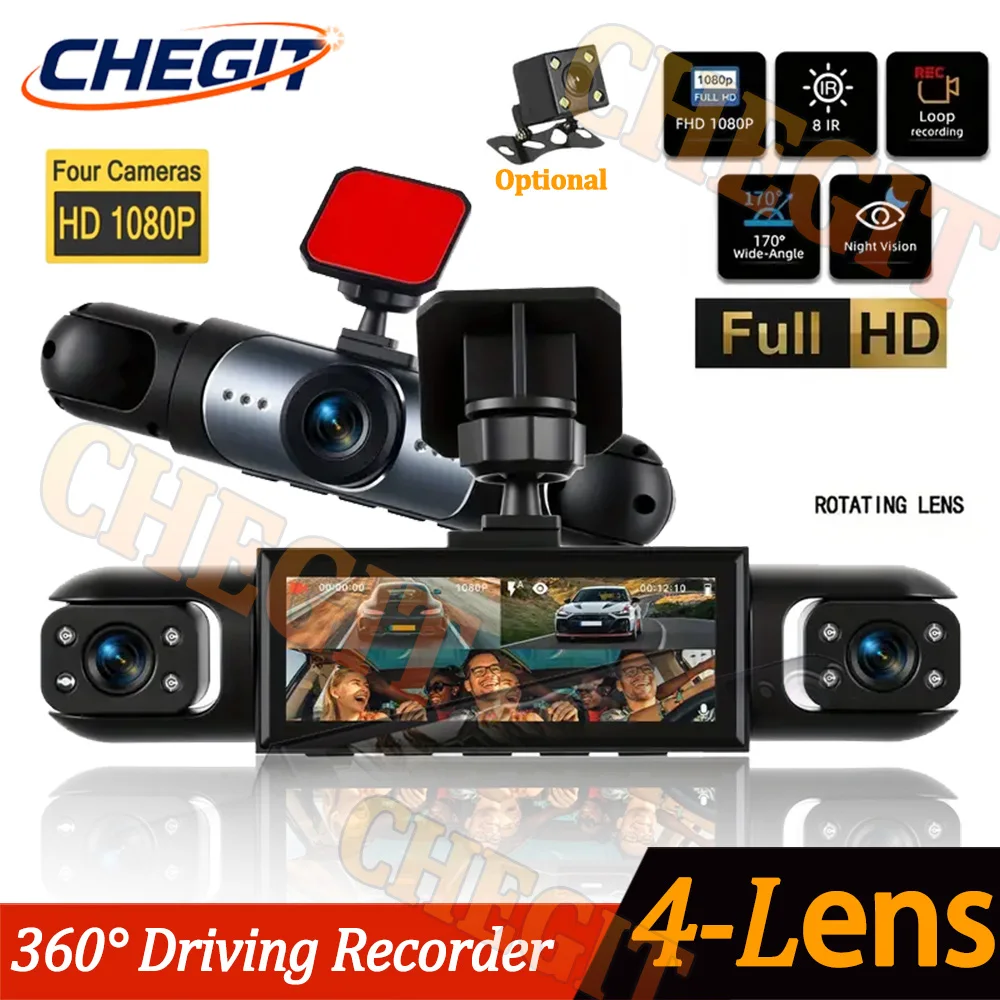YENİ 360 °   Araç Kamerası 108 - Panoramic Dash Cam 360 incelemesi ve fiyatı
