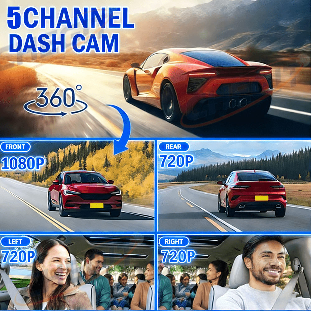 2026 YENİ 3/5 Kameralı Araç DV - Panoramic Dash Cam 360 incelemesi ve fiyatı