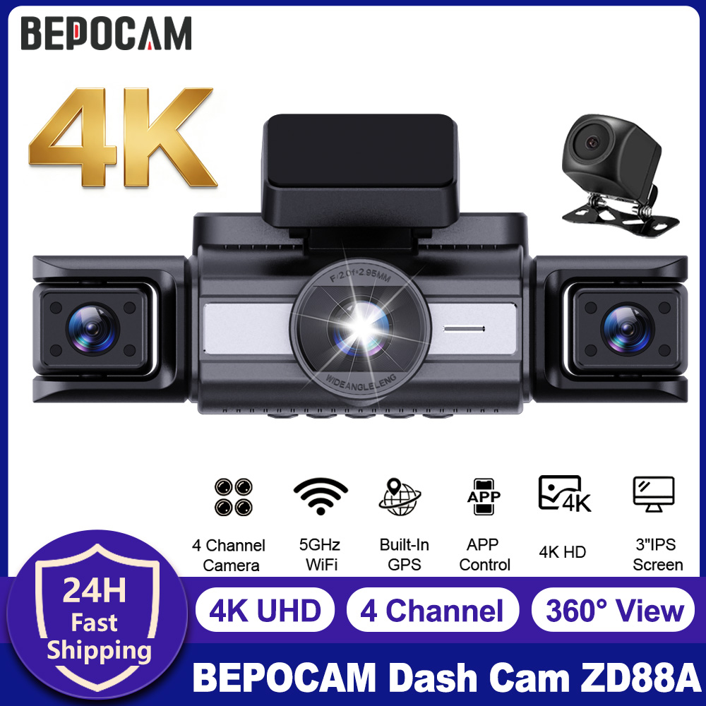 BEPOCAM 4 Kanallı Araç Kameras - Panoramic Dash Cam 360 incelemesi ve fiyatı