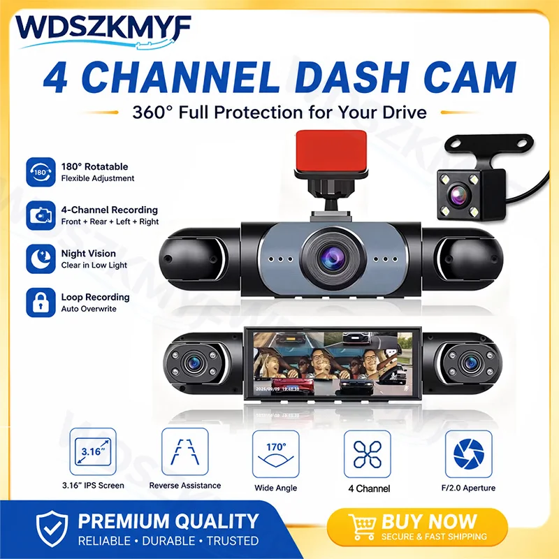360 °   Panoramik Araç Kameras - Panoramic Dash Cam 360 incelemesi ve fiyatı