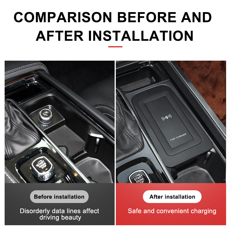 Volvo V60 S60 XC90 için 15w ka - Wireless Phone Charger Pad incelemesi ve fiyatı