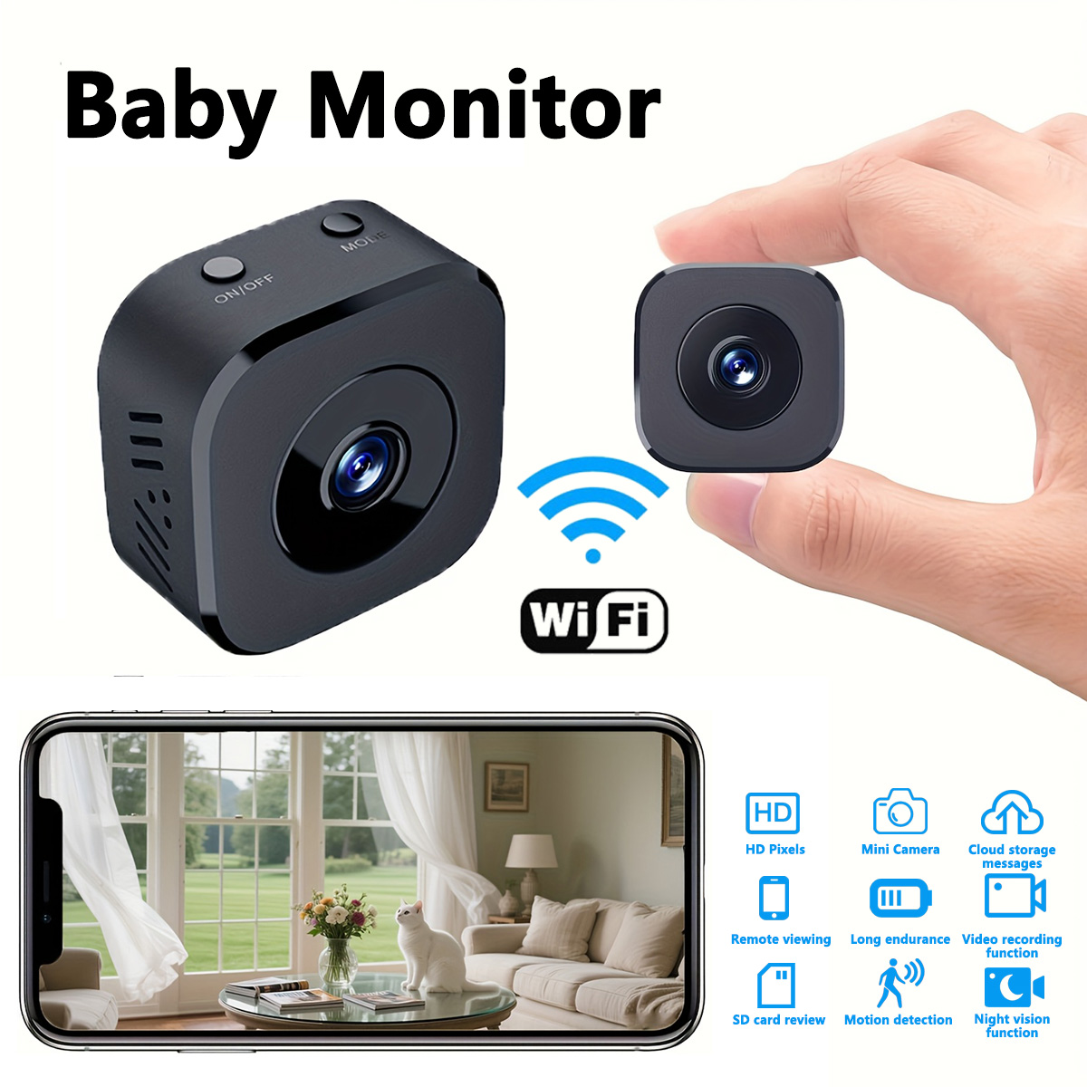 1080P HD Mini WiFi Kamera Kapa - Mini Electronics Gadgets incelemesi ve fiyatı