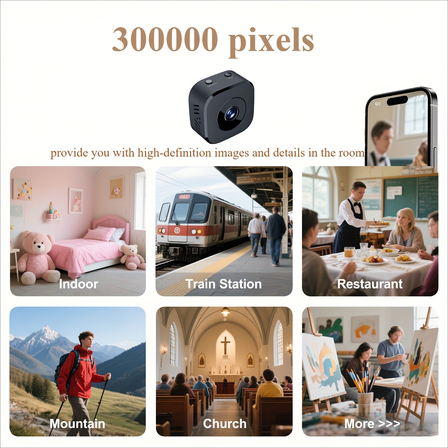 1080P HD Mini WiFi Kamera Kapa - Mini Electronics Gadgets incelemesi ve fiyatı