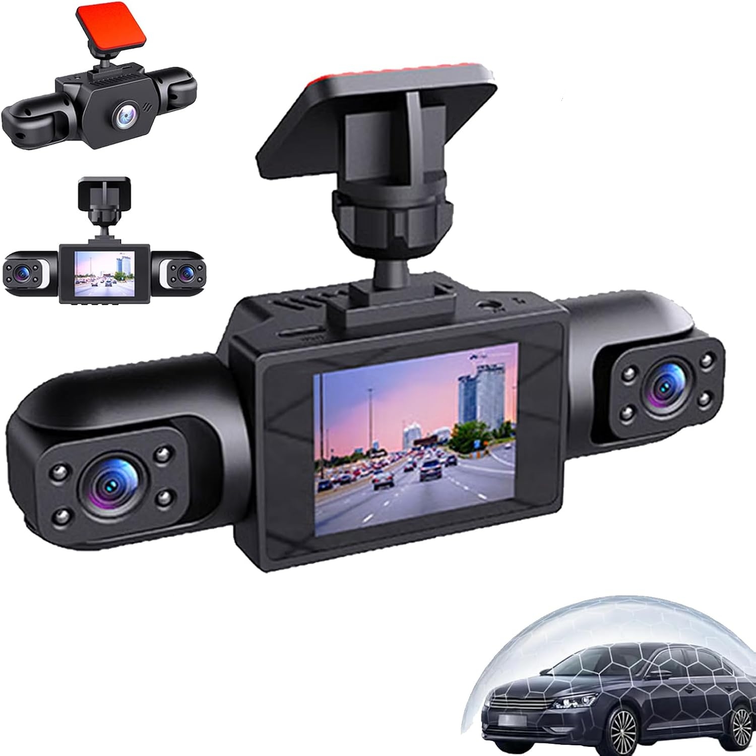 Çok Yönlü 360 Derece 1080P Pan - Panoramic Dash Cam 360 incelemesi ve fiyatı