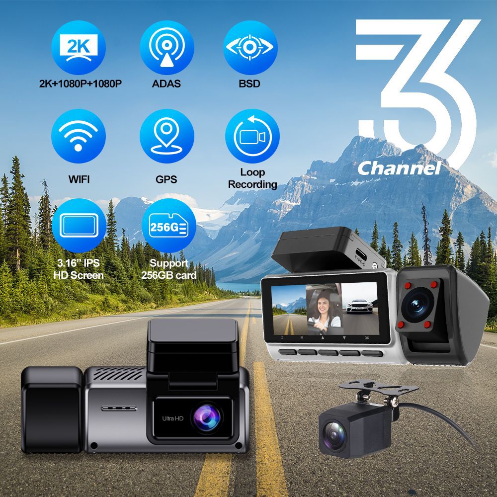 Yeni Sınır Ötesi Üçlü Kayıtlı  - Panoramic Dash Cam 360 incelemesi ve fiyatı