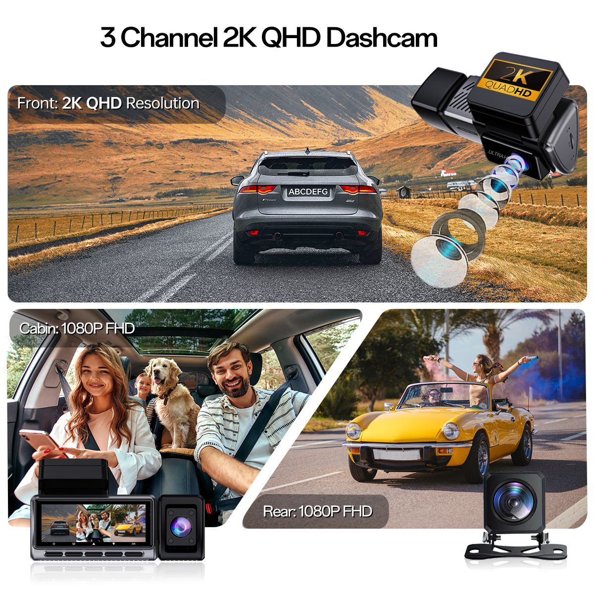 Yeni Sınır Ötesi Üçlü Kayıtlı  - Panoramic Dash Cam 360 incelemesi ve fiyatı